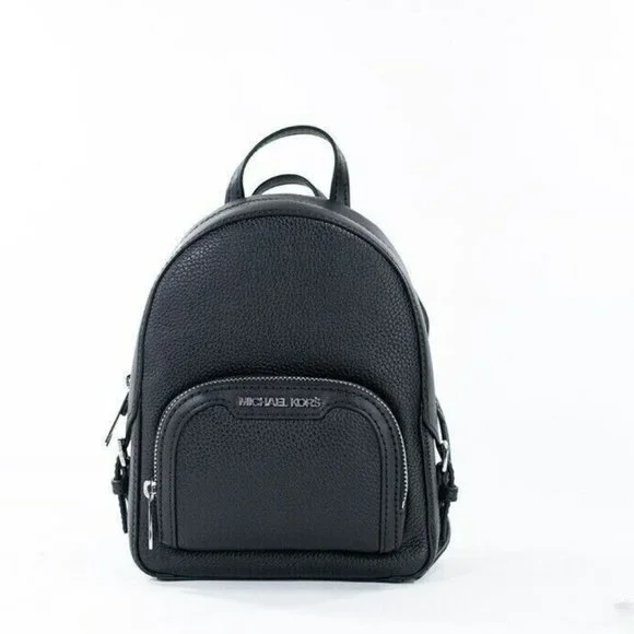 Michael Kors Jaycee Mini XS Black PVC Zip Pocket Shoulder Backpack Bag Michael Kors Jaycee Mini XS PVC Zip Pocket Shoulder Backpack  main image 2